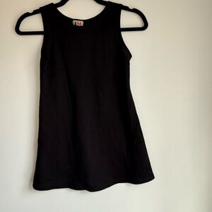 Vintage New Moves black sleeveless dress girls Sz 6X